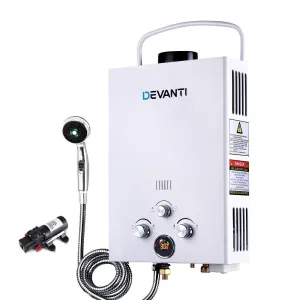 Outdoor Portable Gas Hot Water Heater Shower Camping