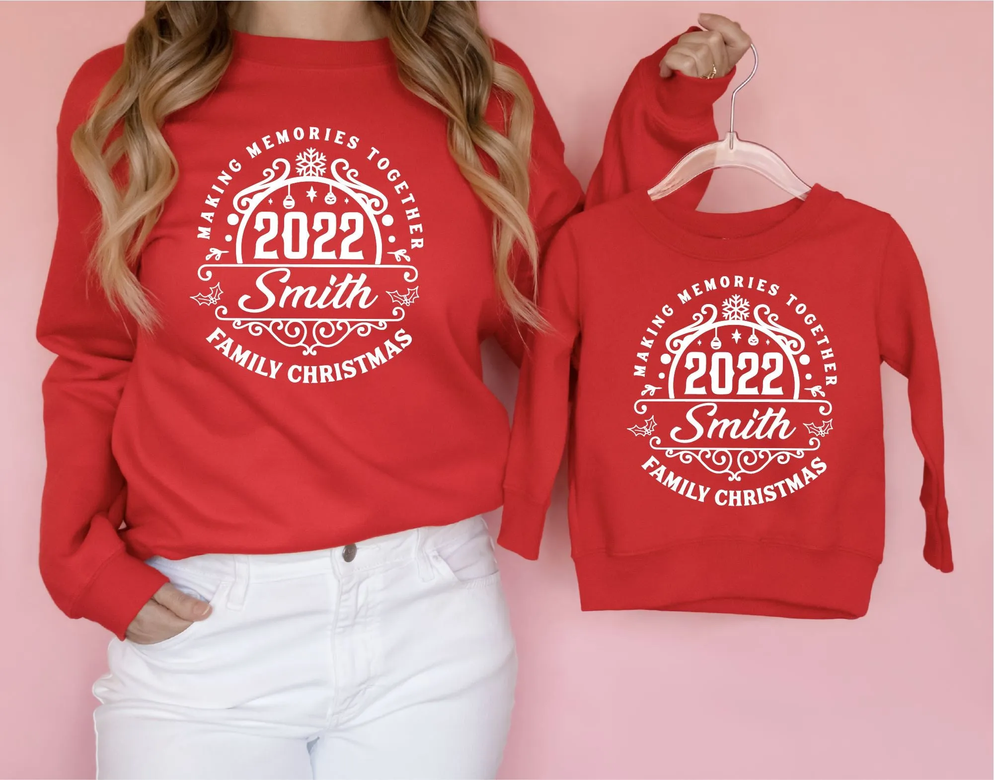 Personalised Christmas Memories Family Jumper