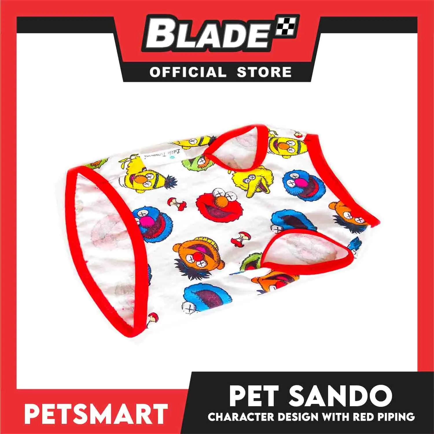 Pet Sando Clothes, Character Design With Red Piping DG-CTN129S (Small)