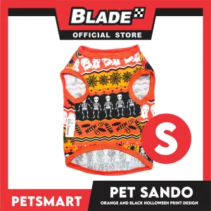 Pet Sando Halloween Design, Orange Black Color DG-CTN111S (Small)