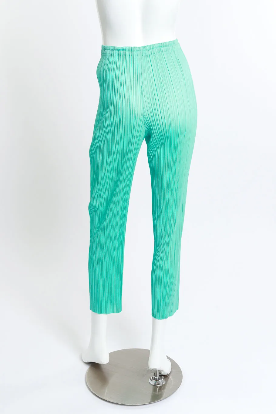 Pleated Skinny Leg Pant