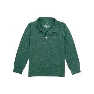 Properly Tied Harrison Pocket Polo Long Sleeve Hunter Green