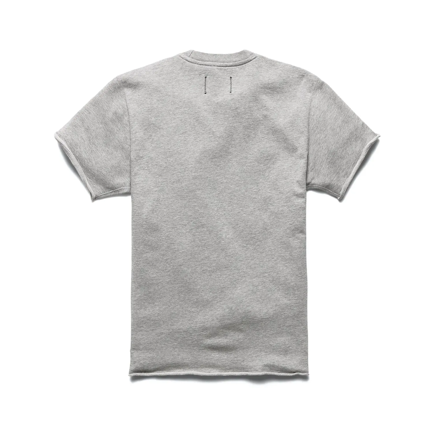 Reigning Champ Men Lightweight Terry Cut Off Crewneck Tees Heather Grey RC-3870-HGRY
