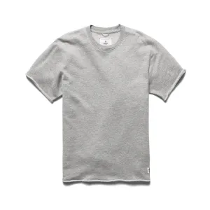 Reigning Champ Men Lightweight Terry Cut Off Crewneck Tees Heather Grey RC-3870-HGRY