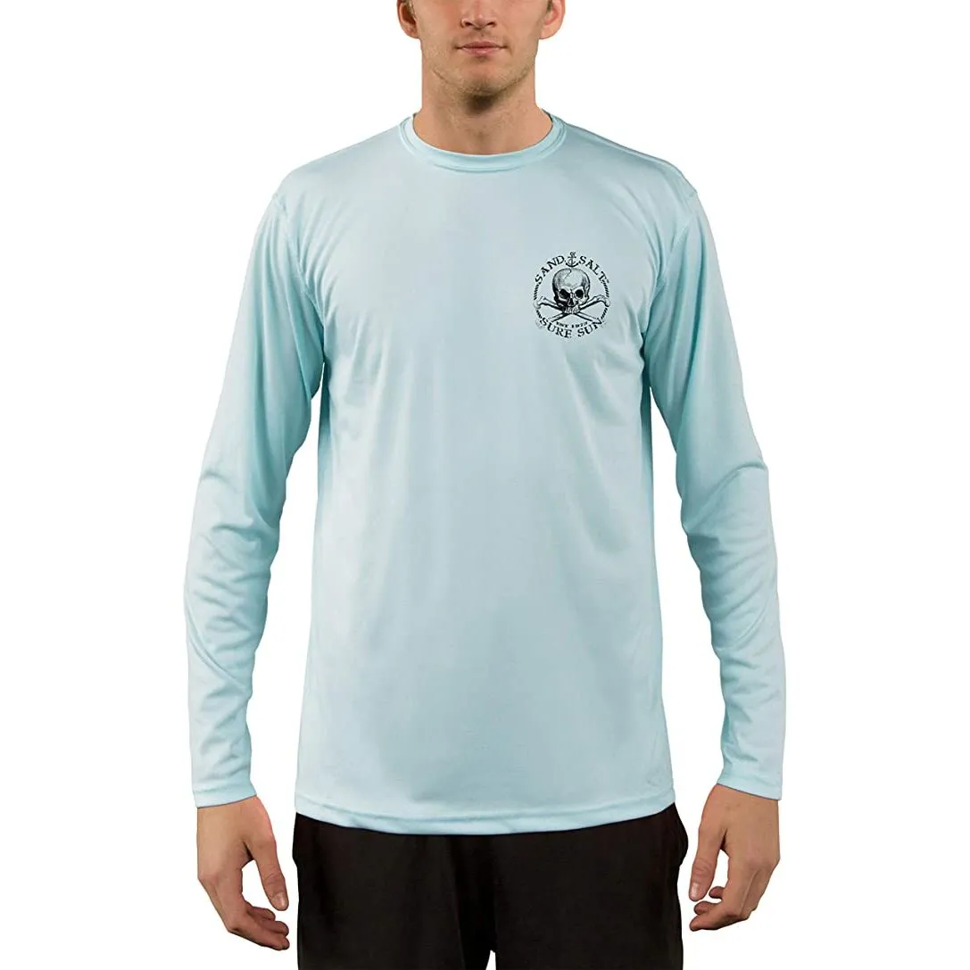 SAND.SALT.SURF.SUN. Redhead Mermaid Men's UPF 50  UV Sun Protection Performance Long Sleeve T-Shirt