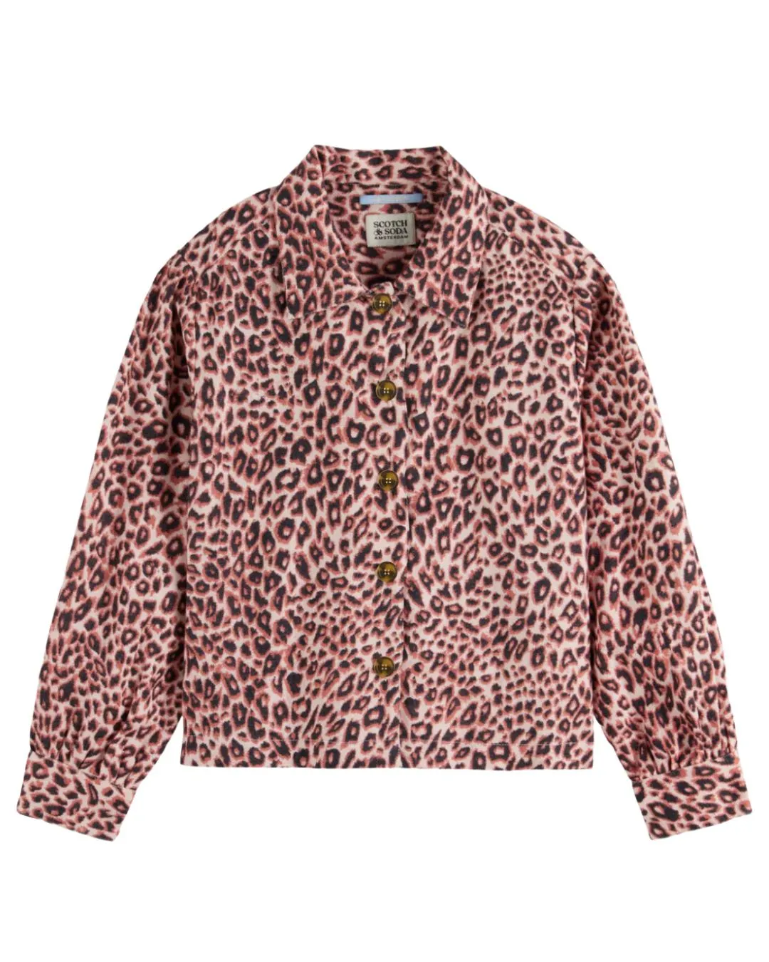 Scotch & Soda Lightweight Leopard Flannel Shirt