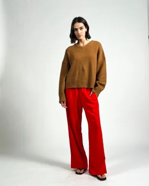 Solid & Striped - The Monaco Pant in Apple Red