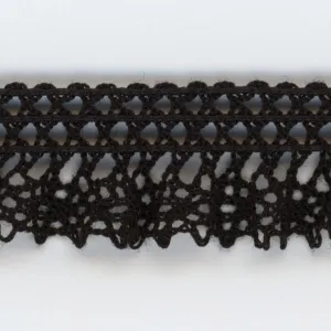 Stretch Torchon Lace #50 Black
