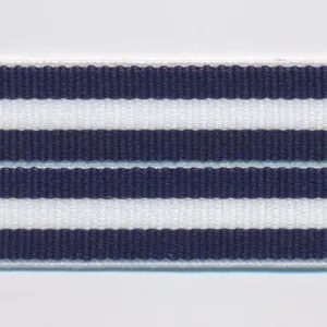 Stripe Stretch Tape #01 Night Blue & White