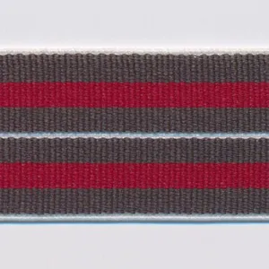 Stripe Stretch Tape #39 Steel Black & Scarlet
