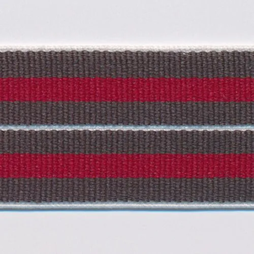 Stripe Stretch Tape #39 Steel Black & Scarlet