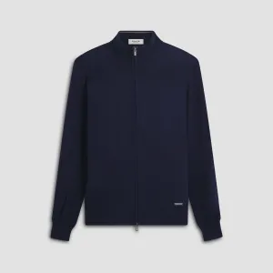 Super Merino Mock Neck Full Zip Sweater