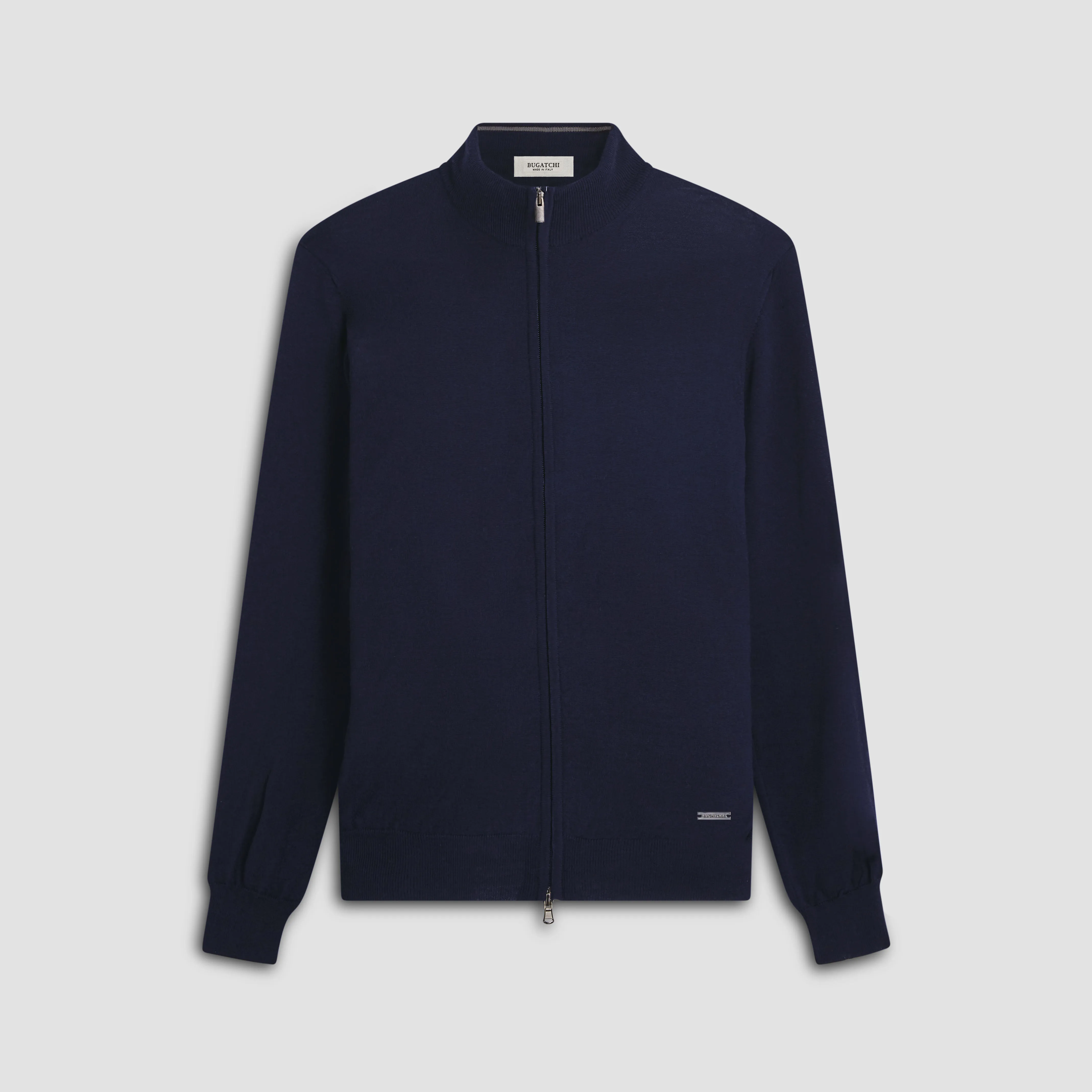 Super Merino Mock Neck Full Zip Sweater