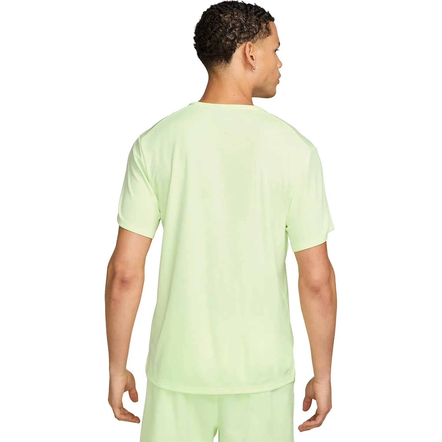 T SHIRT NIKE DRY-FIT RUN MAGLIA UOMO MAN TEE RUNNING YELLOW
