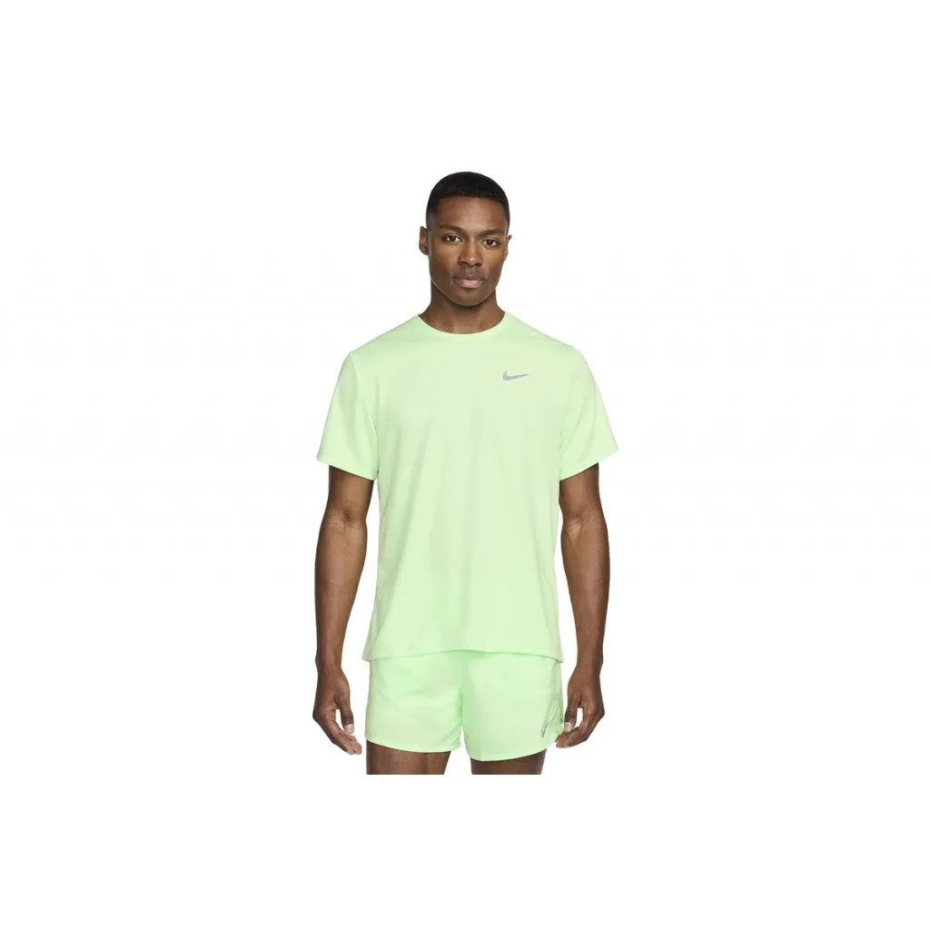 T SHIRT NIKE DRY-FIT RUN MAGLIA UOMO MAN TEE RUNNING YELLOW