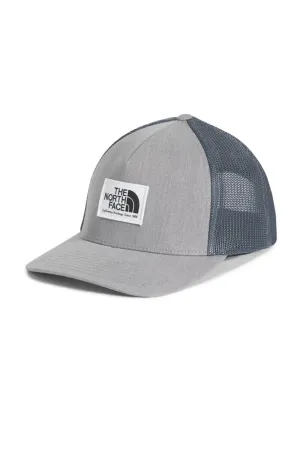 The North Face Keep It Patched Structured Trucker Hat in Grey | NF0A3FKD-GAZ-GREYHEATHER