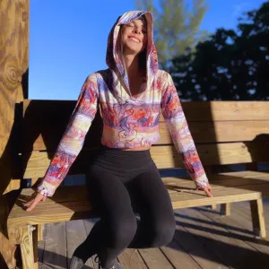 Tip Rocks Crop Hoodie