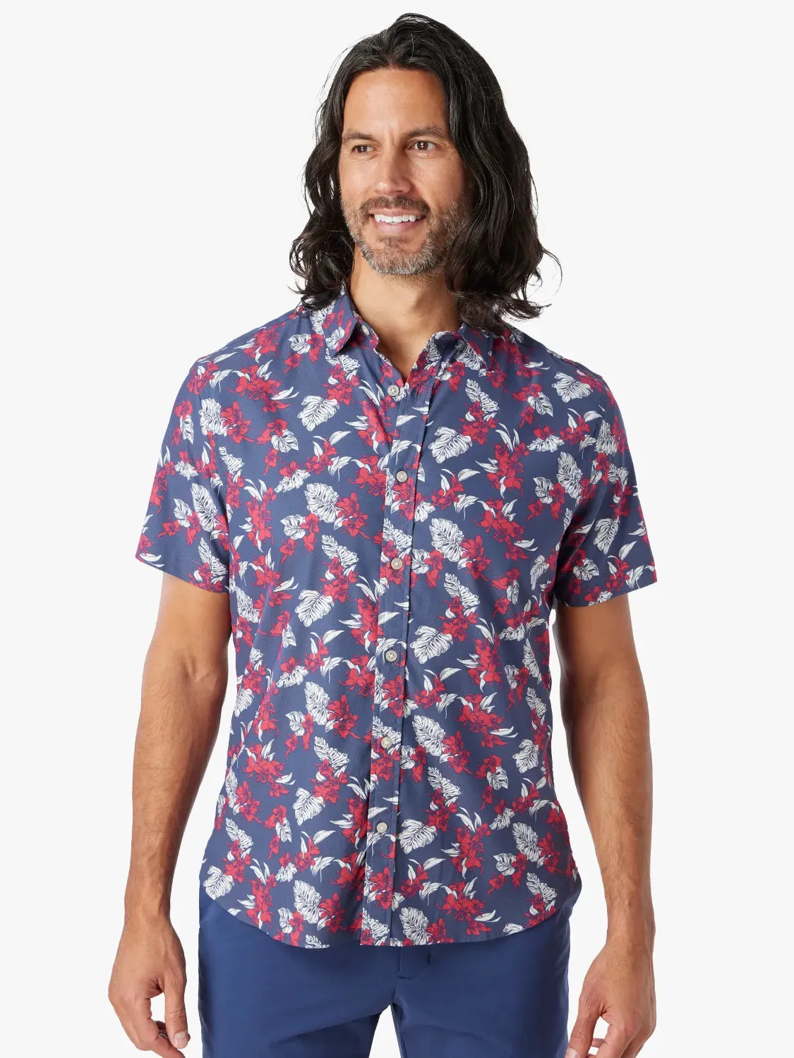 Windward Shirt | Navy Nautical Hawaiian