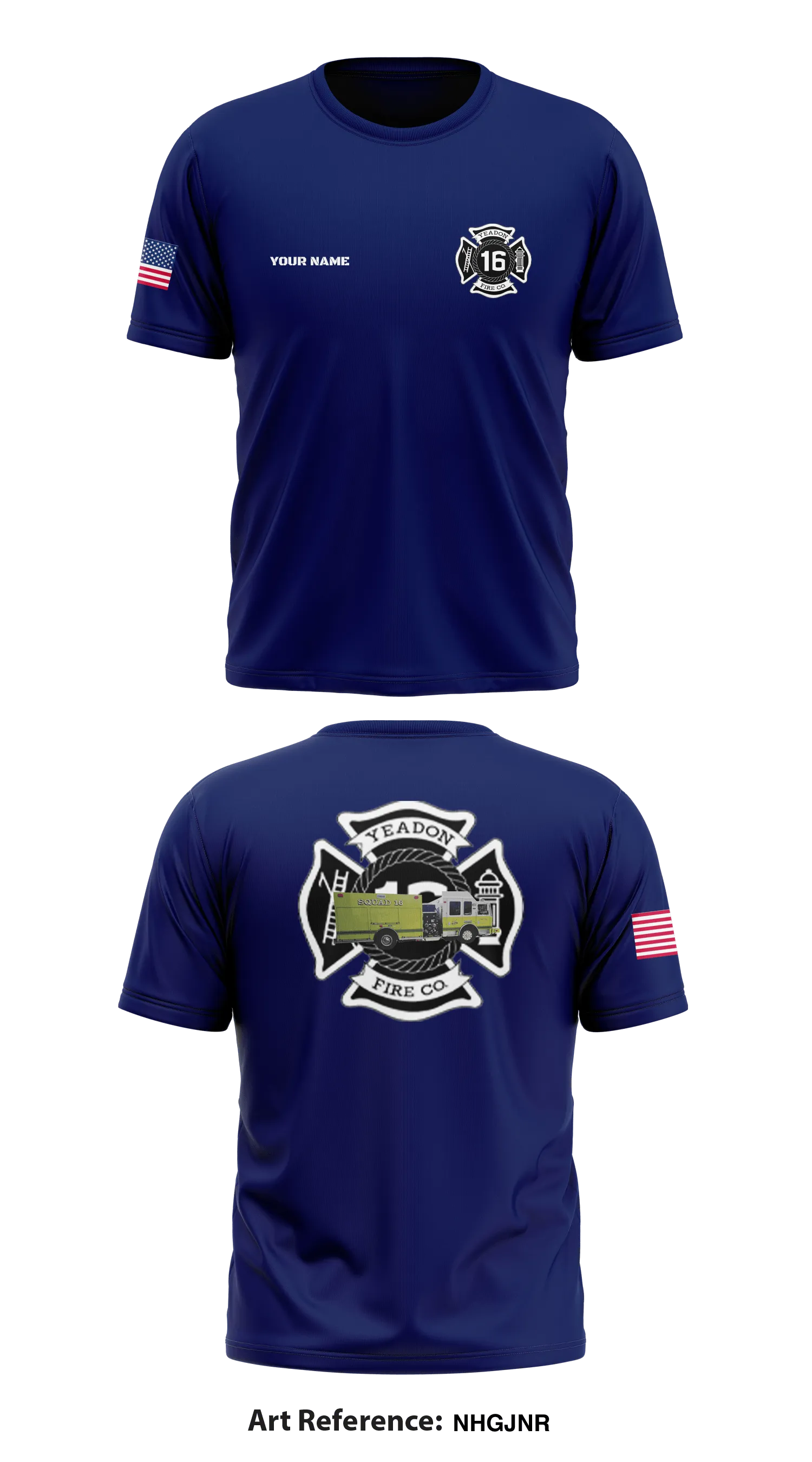 Yeadon Fire Company Core Men's SS Performance Tee - NHGjNr