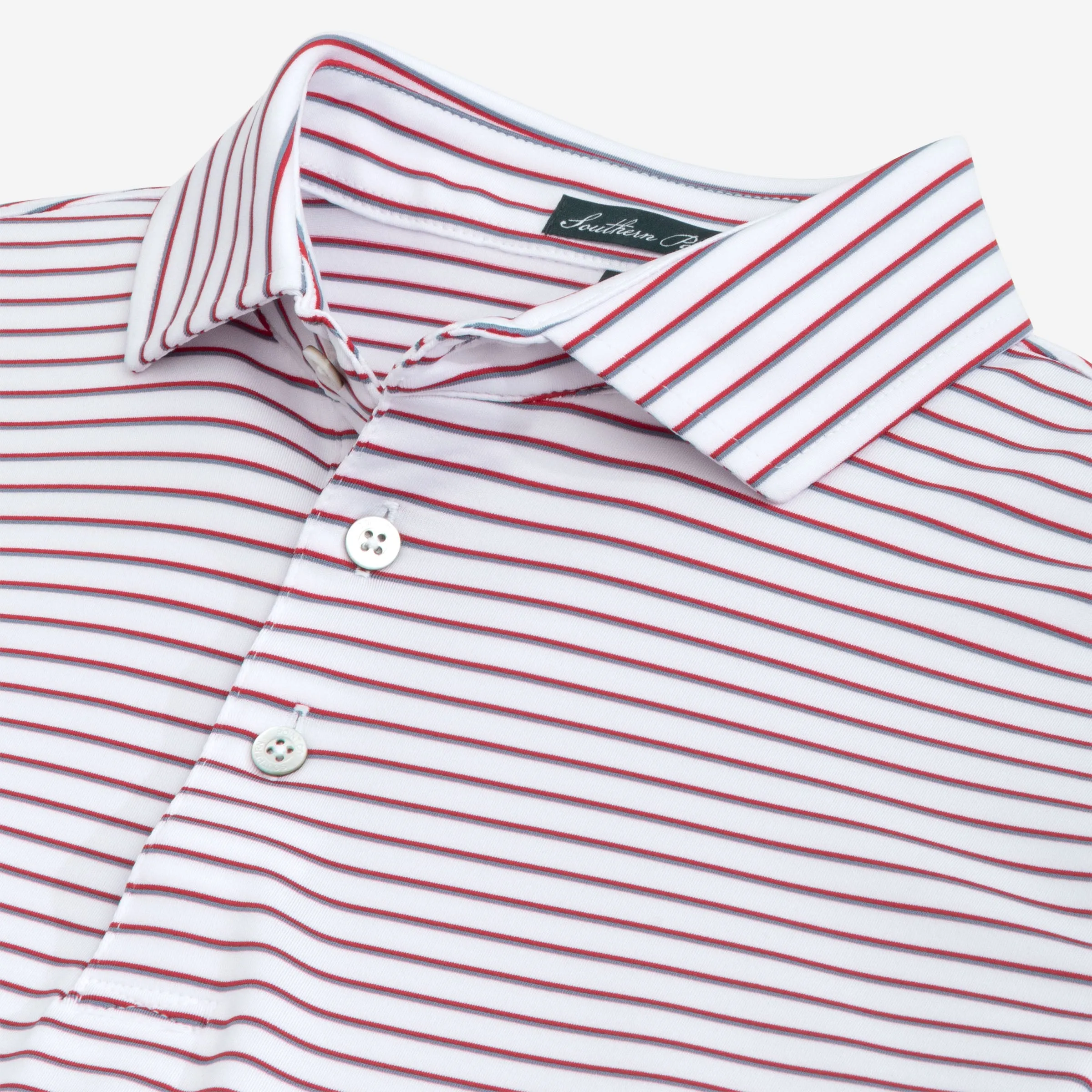 Youth Stadium Stripe Polo LONG SLEEVE TEE FINAL SALE
